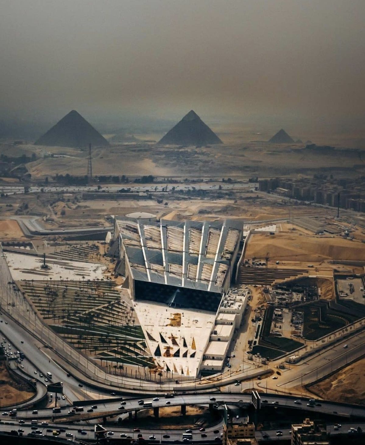 Grand Egyptian Museum exterior Giza